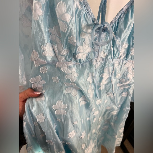 Marceau Mini Blue Dress Princess Polly - Picture 3 of 5